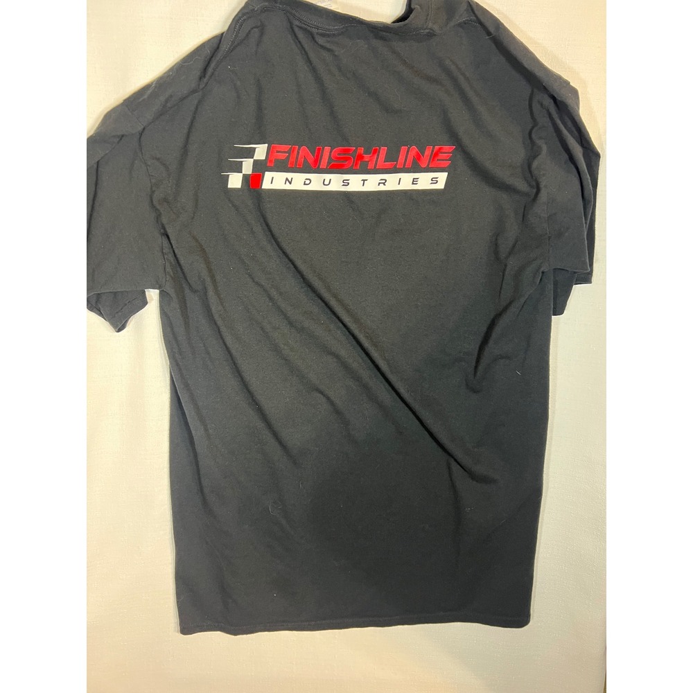 Finishline Industries Graphic T-Shirt Black Mens Large FL Logo Racing Tee - Picture 3 of 3